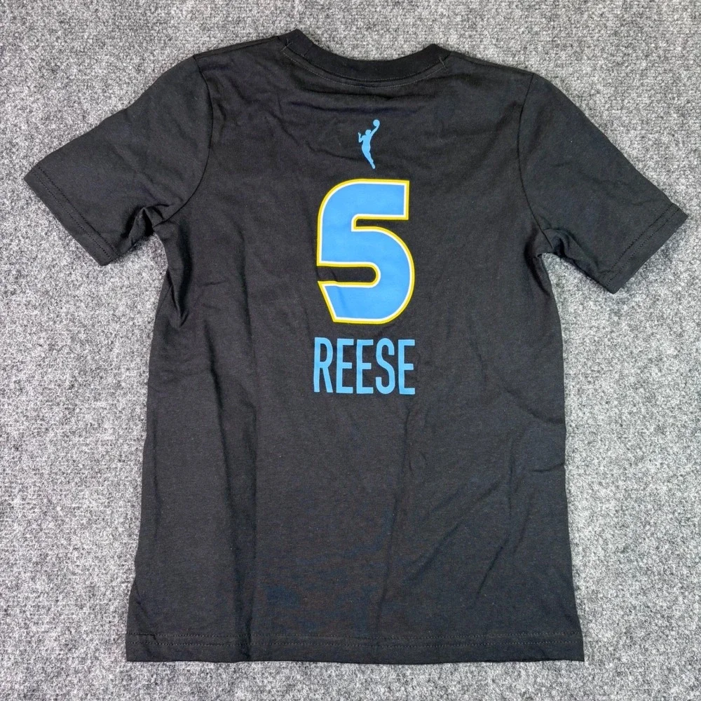 Nike Chicago Sky T-Shirt Youth Small Black Angel Reese 5‎ Explorer Edition NWT